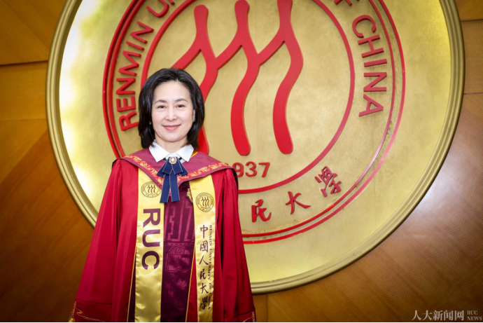 ChaoQiong-He was awarded  an honorary doctoral degree in Art from renmin university of China